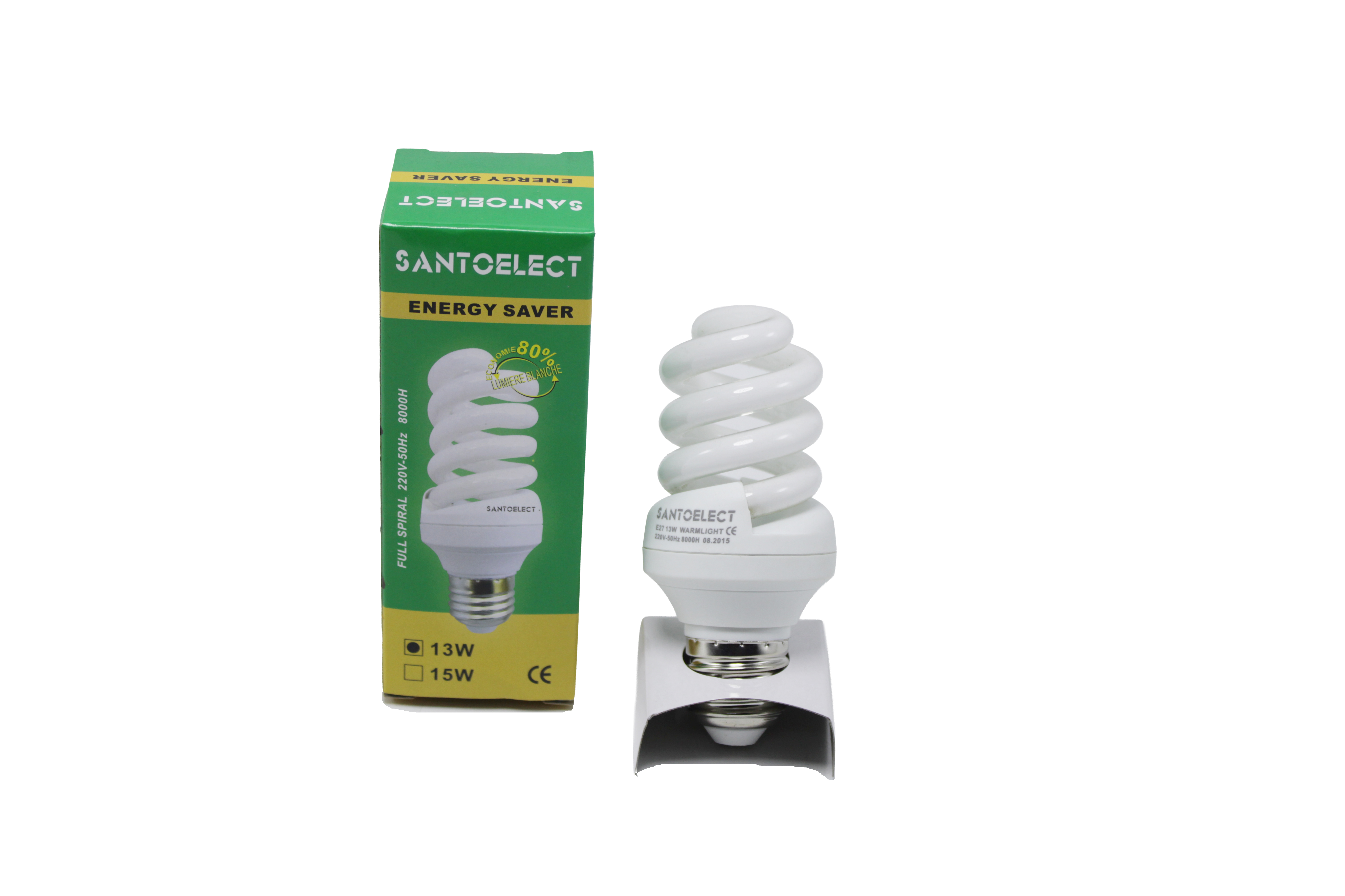 Ampoule économique b/i F spirale E27 13W ME01423EF Santoelect