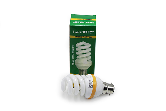 Ampoule économique l/j spirale B22 15W 12V ME01607 QS Santoelect