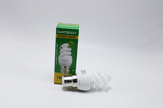 Ampoule économique b/i mini spirale B22 7W ME04300 Santoelect