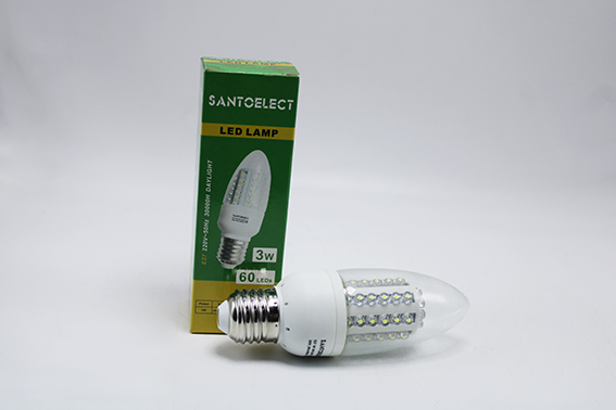 Ampoule led spot (flamme) l/j E27 3W OL-C42 ME01303A Santoelect