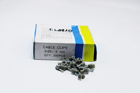 Attache-fil 5mm gris (200p) M030006