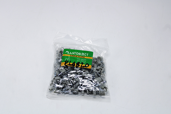 Attache-fil 6mm gris (200p) M030007A Santoelect