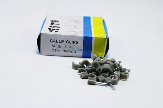 Attache-fil 7mm gris (100p) M030001