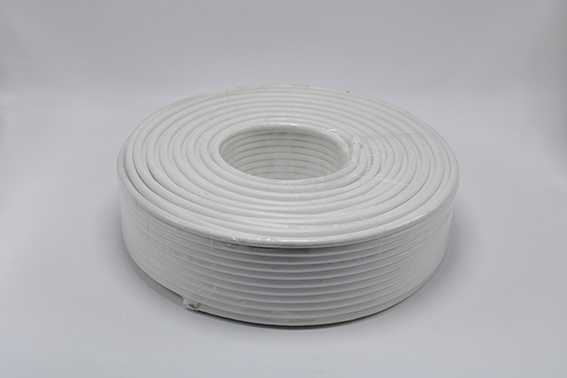 Cable coaxial blanc 5C-2V 75Ω 0,7mm 100m ME00725 Santoelect