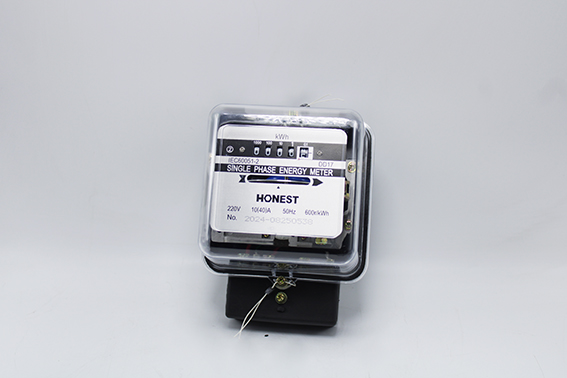 Compteur divisionnaire transparent monophasé 220V 10(40)A 50HZ 600R/KWH DD17 MZ10061 Honest