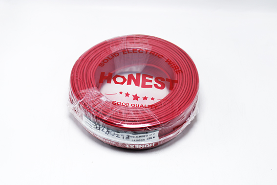 Fil isolé 1Gx2,5mm² 100m 450/750V (100% cuivre) rouge ME00741 Honest