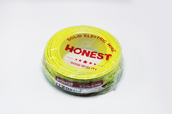 Fil isolé 1Gx2,5mm² 100m 450/750V (100% cuivre) vert/jaune ME00743 Honest