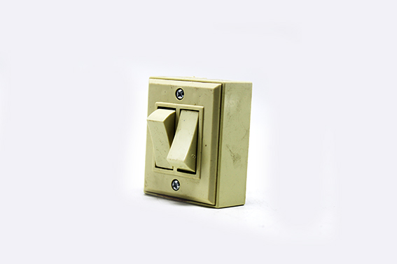 Double interrupteur apparent simple blanc 5082/10 MZ18803
