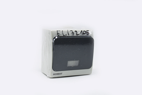 Interrupteur apparent étanche simple va & vient avec témoin 10A 250V IP55 (extérieur)  ME32105 Honest
