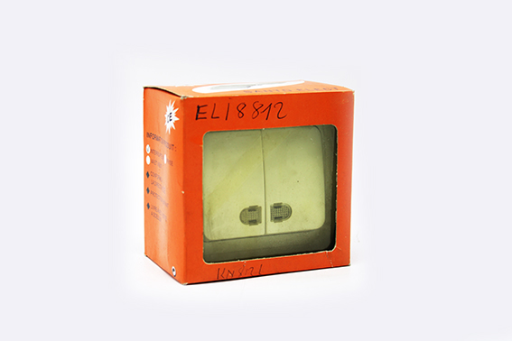 Double interrupteur encastré avec témoin KN812L MZ8812