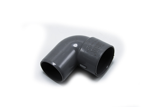 Coude PVC gris 40mm M/F 90° M022601