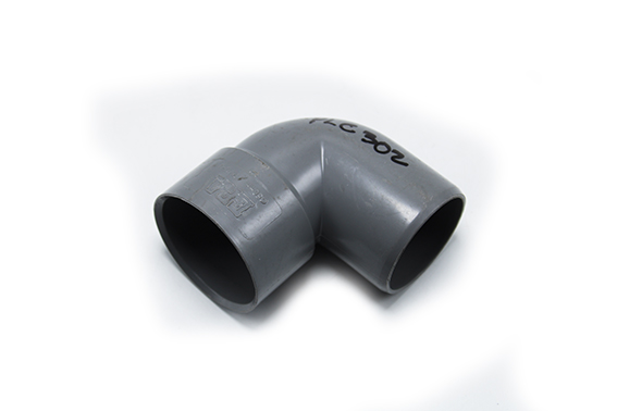 Coude PVC gris 50mm M/F 90° M022602