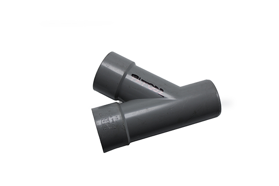 Té culotte PVC gris M/F 50mm M022632