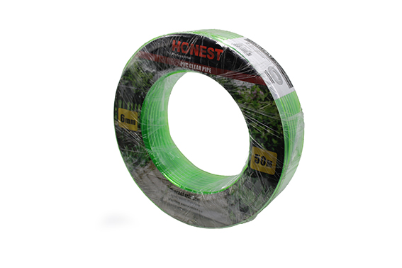 Tuyau d'arrosage vert transparent (niveau) 6mm x1,0mm x50m HT-471035 Honest