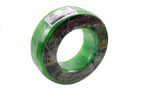 Tuyau d'arrosage vert transparent (niveau) 8mm x1,0mm x50m HT-471036 Honest