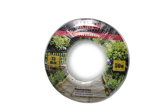Tuyau d'arrosage blanc transparent 15mm x1,5mm x50m HT-471038 Honest