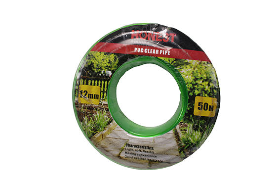 Tuyau d'arrosage vert transparent 12mm x1,2mm x50m MZ08786A Honest