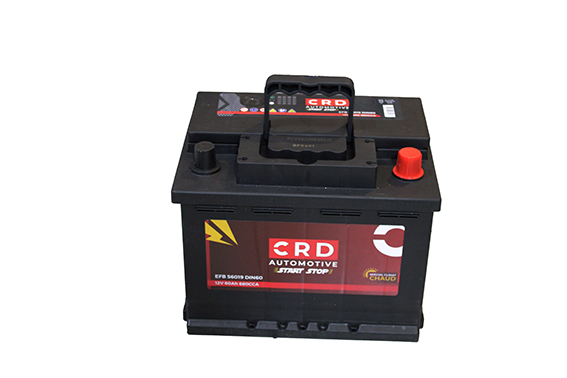 Batterie-voiture 12V T/B 60AH EFB+D EFB56019 DIN60 (Start noir) CRD