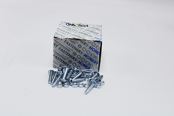 Boulon poélier avec écrou 4x20mm M021111A Honest (bte de 100p)