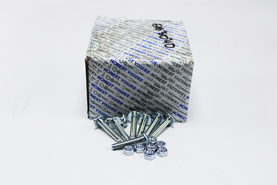 Boulon poélier avec écrou 5x25mm M021114 Honest (bte de 100p)