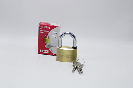 Cadenas à clé croix 60mm M070156 Honest