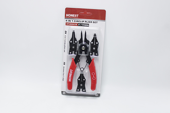 Pince à clips 4 en 1 avec embout interchangeable 6" 150mm HT-605416 Honest