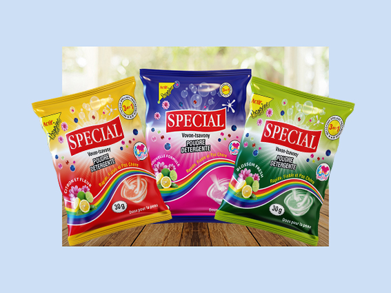 Détergent en poudre 30g x 48pcs Spécial