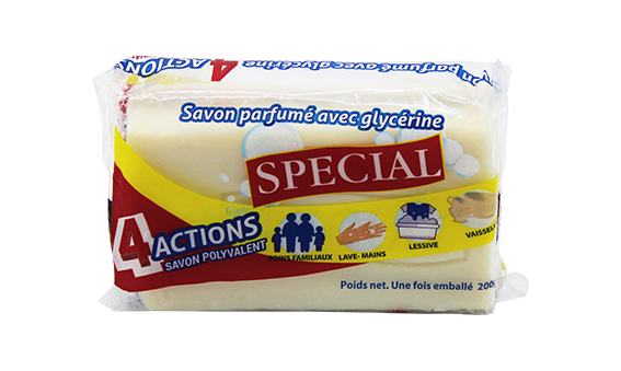 Savon multiusage parfumé et glycériné 4 actions 200g Spécial